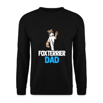 Foxterrier Drahthaar | Foxterrier - Unisex Pullover - Schwarz - Vorne - Alina (178cm) & Michal (187cm)