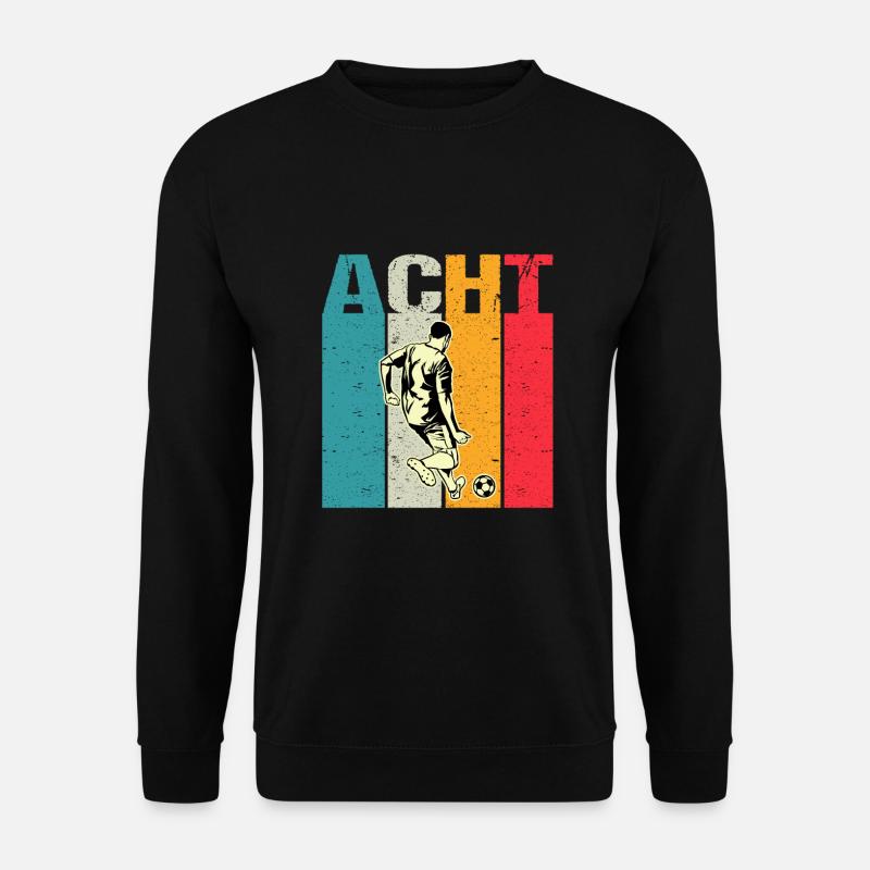 Ich bin schon 8 | 8. Geburtstag Jungen Fussball - Unisex Pullover - Schwarz