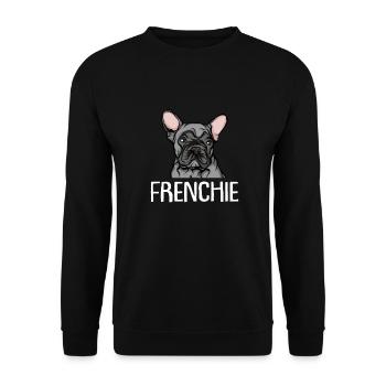 Bouledogue français | French Bulldog - Sweat-shirt Unisexe - noir - Devant - Alina (178cm) & Michal (187cm)