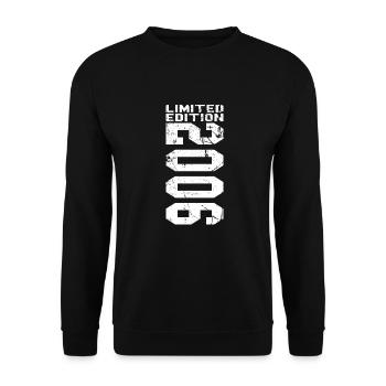 Birthday 2006 06 Vintage Retro Vintage Gift - Unisex Sweatshirt - black - Front - Alina (178cm) & Michal (187cm)