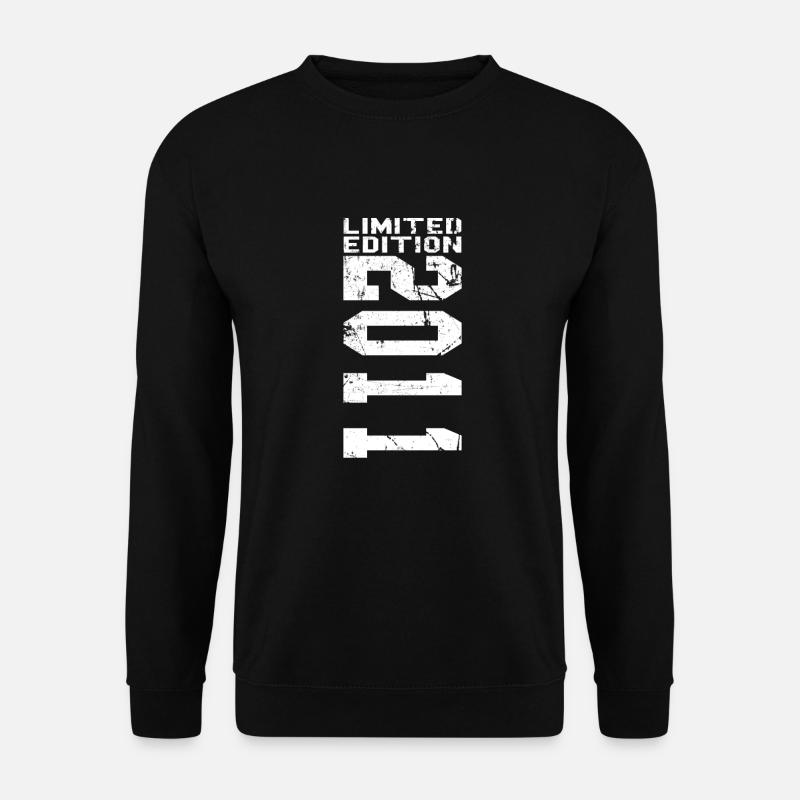 Geburtstag 2011 11 Vintage Retro Jahrgang Geschenk - Unisex Pullover - Schwarz