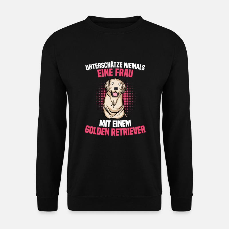 Golden-Retriever | Golden Retriever - Unisex Pullover - Schwarz