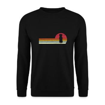 Appenzeller Sennenhund - Unisex Pullover - Schwarz - Vorne - Alina (178cm) & Michal (187cm)