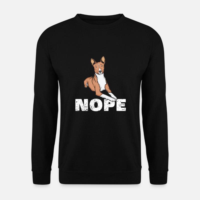 Basenji Dog Saying - Unisex Sweatshirt - black