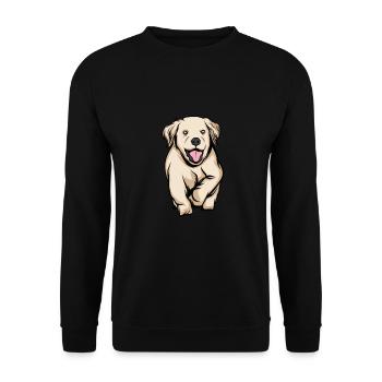 Golden Retriever | Golden Retriever - Sweat-shirt Unisexe - noir - Devant - Alina (178cm) & Michal (187cm)