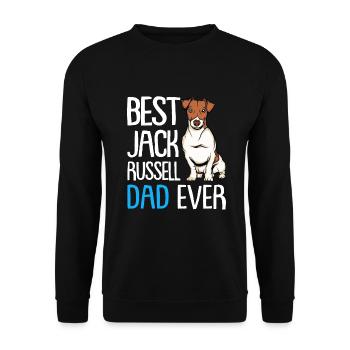 Meilleur Jack Russell Papa - Sweat-shirt Unisexe - noir - Devant - Alina (178cm) & Michal (187cm)