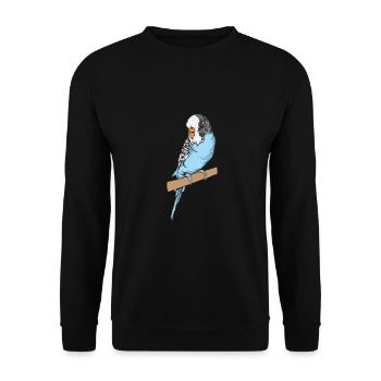 Perruche - Sweat-shirt Unisexe - noir - Devant - Alina (178cm) & Michal (187cm)