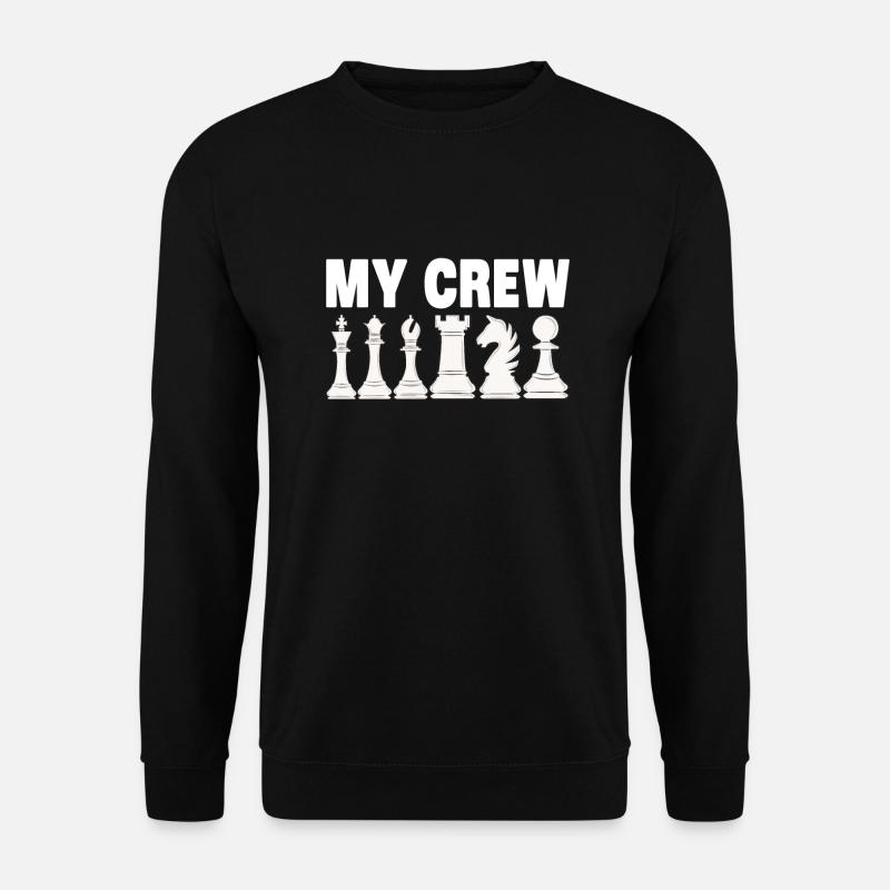 Schach Sprüche - Unisex Pullover - Schwarz