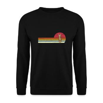 Bengal - Unisex Sweatshirt - black - Front - Alina (178cm) & Michal (187cm)