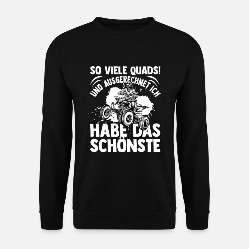Dirt Bike Quad Offroad | Quad - Unisex Pullover - Schwarz