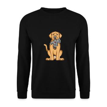 Broholmer - Sweat-shirt Unisexe - noir - Devant - Alina (178cm) & Michal (187cm)