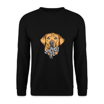 Broholmer - Sweat-shirt Unisexe - noir - Devant - Alina (178cm) & Michal (187cm)