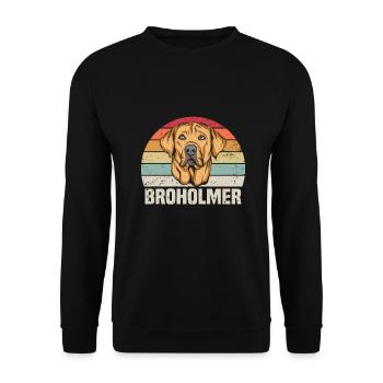 Broholmer - Sweat-shirt Unisexe - noir - Devant - Alina (178cm) & Michal (187cm)