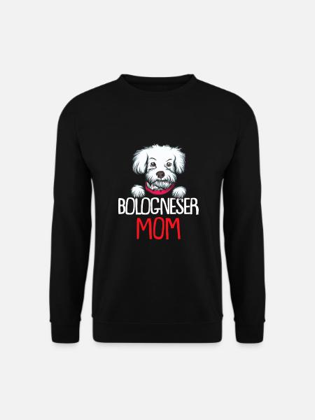 Bologneser Hunde Dad Dog Mom | Bologneser - Unisex Pullover - Schwarz