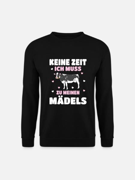 Landwirt Bauer Stall Kühe | Kuh - Unisex Pullover - Schwarz