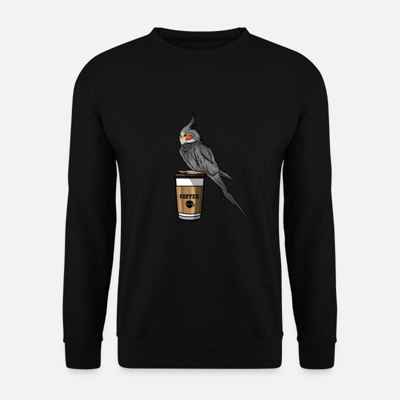 Cockatiel Parrot Budgerigar - Unisex Sweatshirt - black