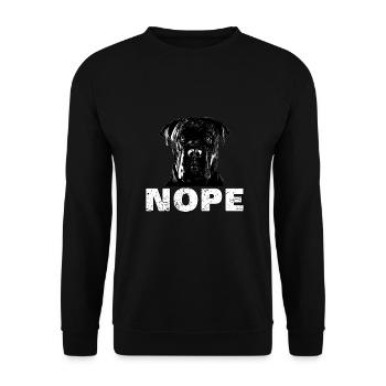 Cane Corso Dog - Unisex Sweatshirt - black - Front - Alina (178cm) & Michal (187cm)