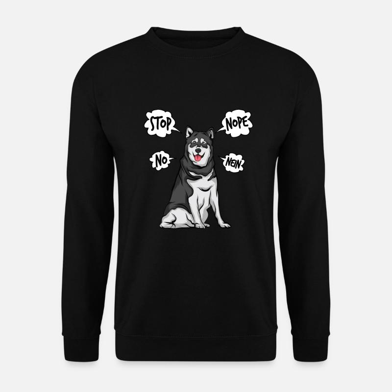 Alaska Malamute Husky Chien - Sweat-shirt Unisexe - noir