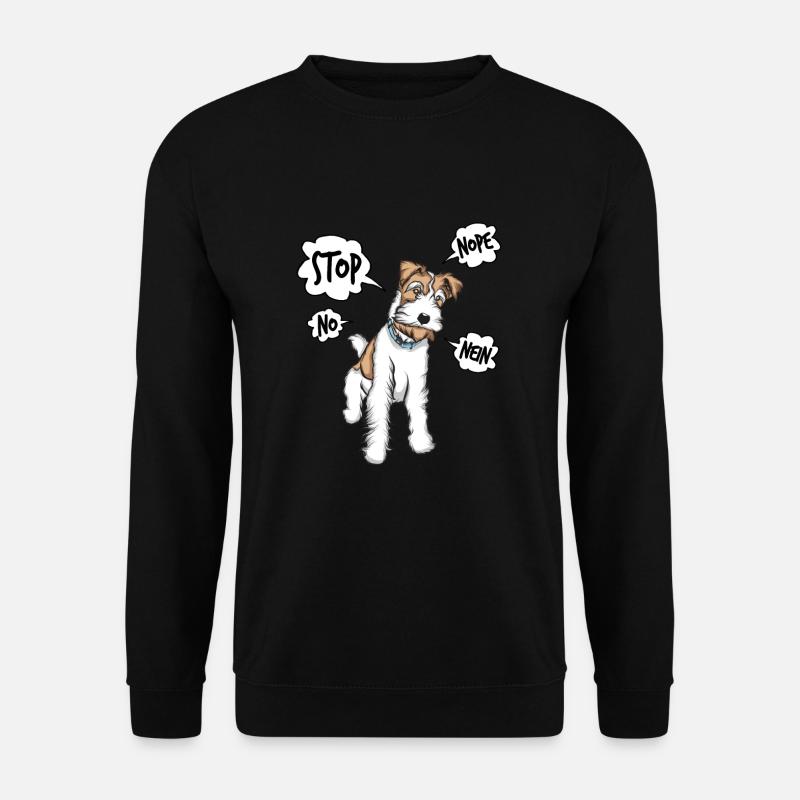 Drahthaar Foxterrier Glatthaar Foxterrier - Unisex Pullover - Schwarz