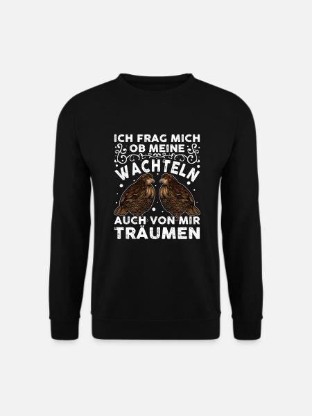 Wachtel Hühner Vogel Wachtelzüchter | Wachtel - Unisex Pullover - Schwarz