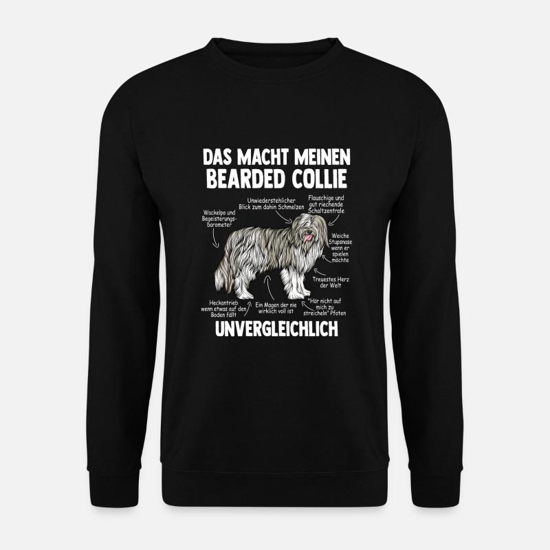 Bearded Collie - Unisex Pullover - Schwarz