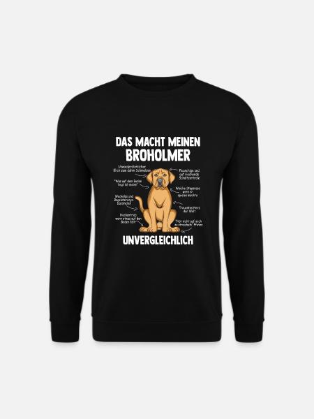 Broholmer - Unisex Pullover - Schwarz