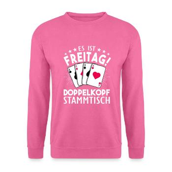Doppelkopf - Unisex Pullover - Pink - Vorne