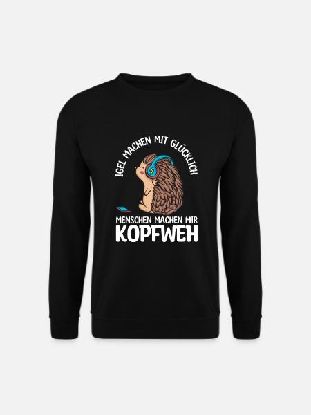 Igel - Unisex Pullover - Schwarz