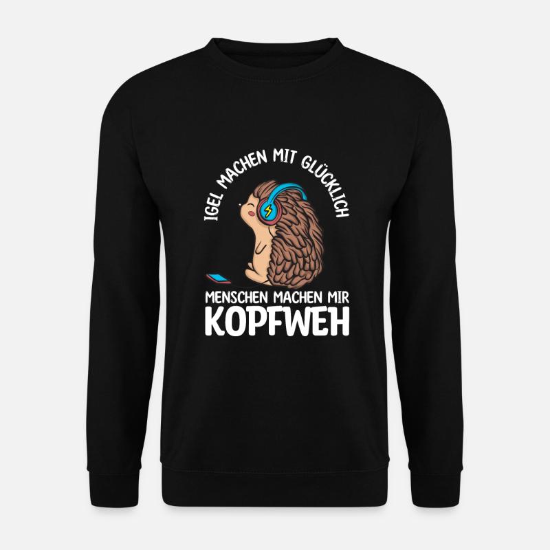 Igel - Unisex Pullover - Schwarz