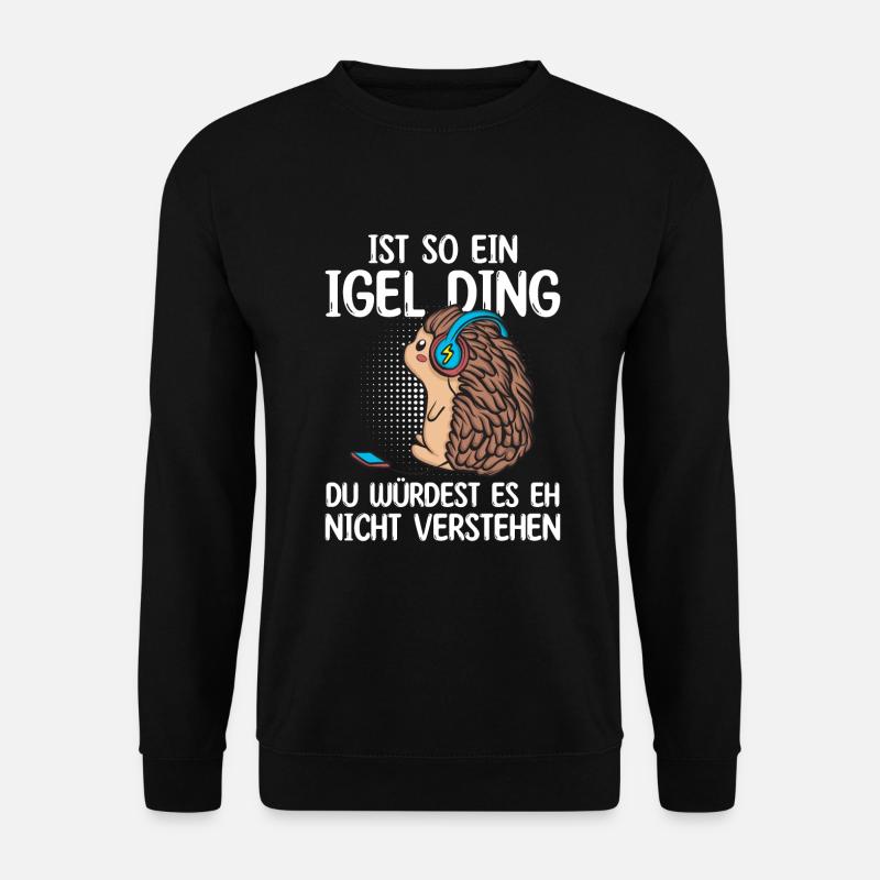 Igel - Unisex Pullover - Schwarz