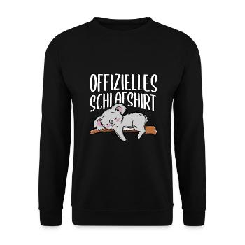 Koala - Unisex Pullover - Schwarz - Vorne - Alina (178cm) & Michal (187cm)
