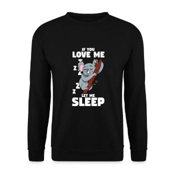 Koala - Unisex Sweatshirt - black - Front - Alina (178cm) & Michal (187cm)
