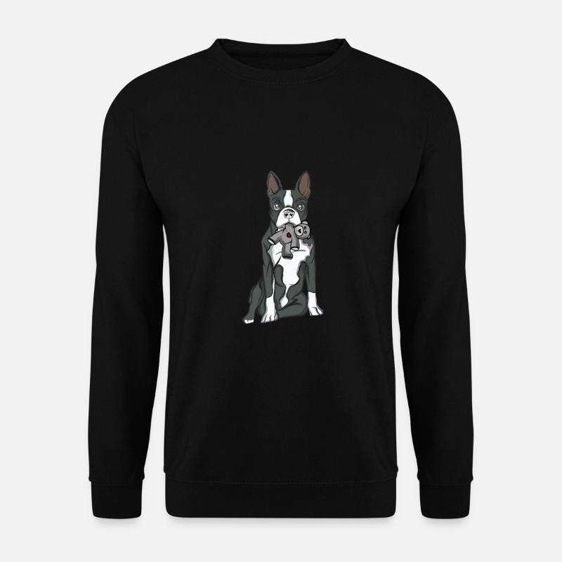 Boston Terrier - Unisex Pullover - Schwarz