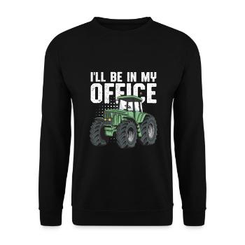 Traktor Landwirt - Unisex Pullover - Schwarz - Vorne - Alina (178cm) & Michal (187cm)