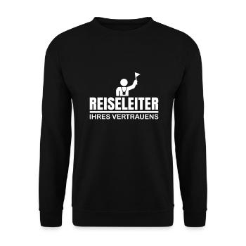 Reiseleiter Reiseführer Tour Guide Tourisenführer - Unisex Pullover - Schwarz - Vorne - Alina (178cm) & Michal (187cm)