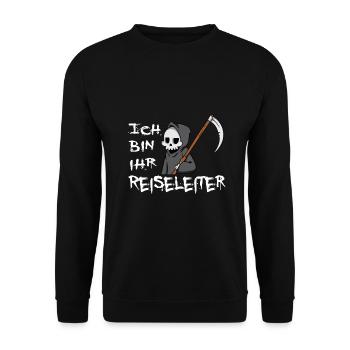 Reiseleiter Reiseführer Tour Guide Tourisenführer - Unisex Pullover - Schwarz - Vorne - Alina (178cm) & Michal (187cm)