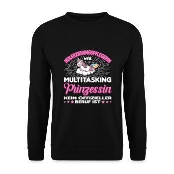 Heilerziehungspfleger Heilerziehungspflege hep - Unisex Pullover - Schwarz - Vorne - Alina (178cm) & Michal (187cm)