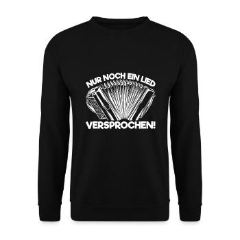 Steirische Harmonika Ziachorgl Quetschn Steiermark - Unisex Pullover - Schwarz - Vorne - Alina (178cm) & Michal (187cm)