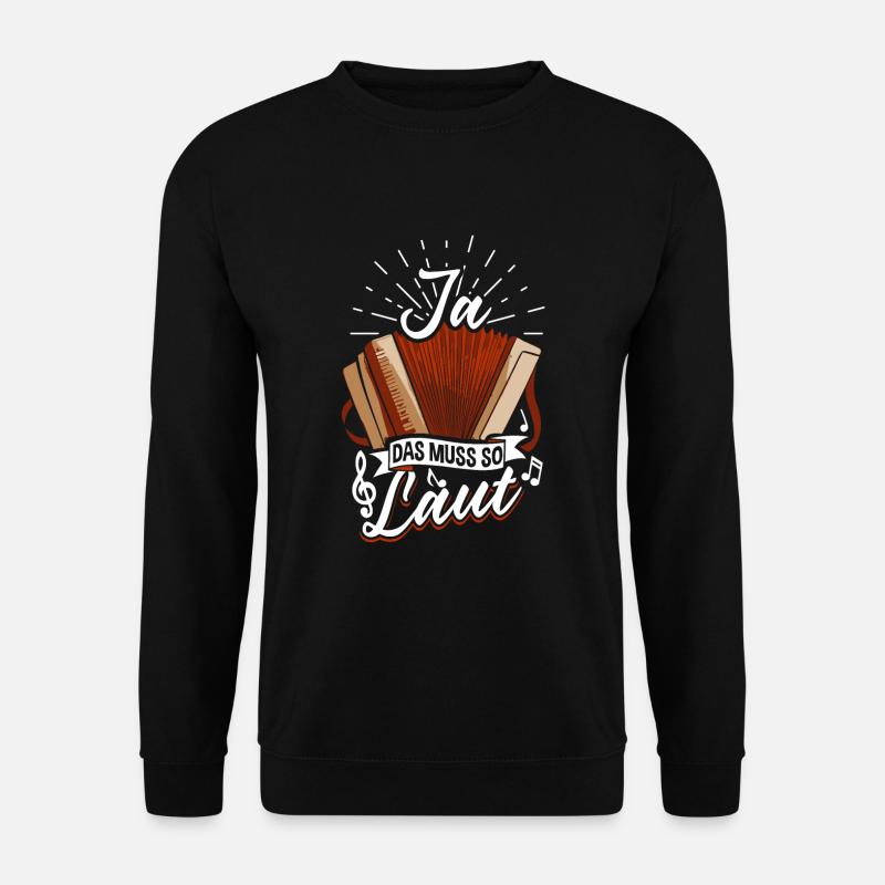 Quetschn Steirische Harmonika Volksmusik - Unisex Pullover - Schwarz