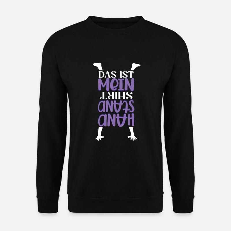 Handstand Kopfstand Turnerin Gymnastik - Unisex Pullover - Schwarz