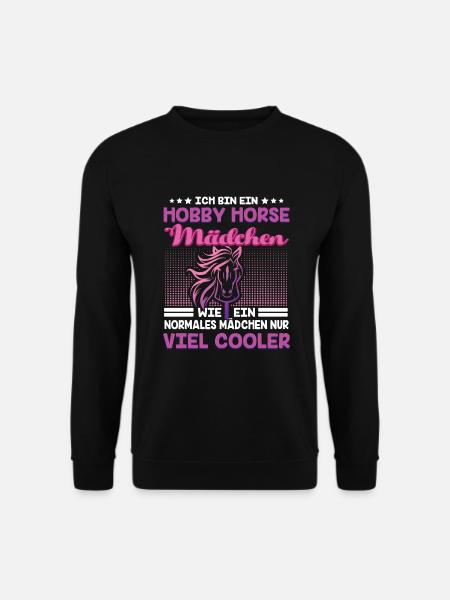 Hobby Horse Hobby Horsing Steckenpferd - Unisex Pullover - Schwarz
