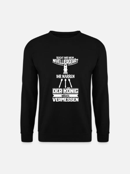 Vermesser Vermessungsingenieur Vermessung - Unisex Pullover - Schwarz