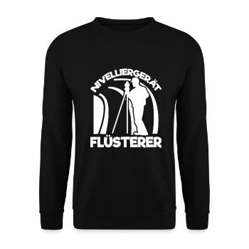 Vermesser Vermessungsingenieur Vermessung - Unisex Pullover - Schwarz - Vorne - Alina (178cm) & Michal (187cm)
