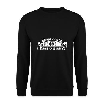 Vermesser Vermessungsingenieur Vermessung - Unisex Pullover - Schwarz - Vorne - Alina (178cm) & Michal (187cm)