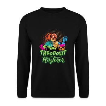 Vermessungstechniker Vermesser Geologe - Unisex Pullover - Schwarz - Vorne - Alina (178cm) & Michal (187cm)