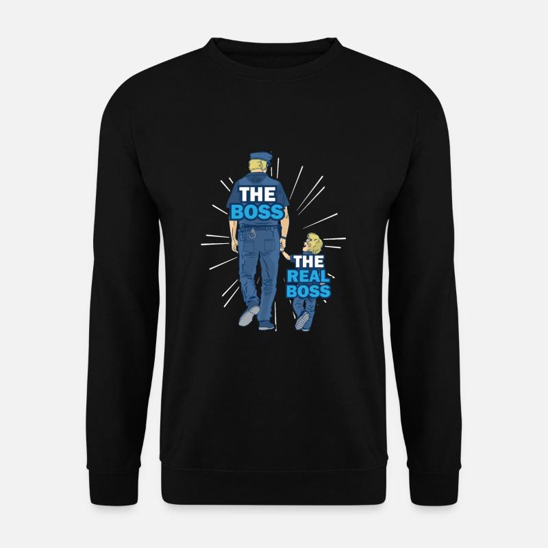 Police Papa Son Partner Look - Unisex Sweatshirt - black