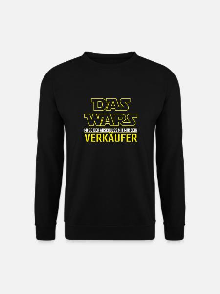 Das Wars Abschluss Ausbildung Verkäufer Geschenk - Unisex Pullover - Schwarz