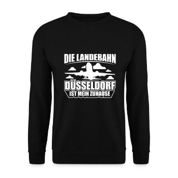 Planespotter Planespotting Flugzeug - Unisex Pullover - Schwarz - Vorne - Alina (178cm) & Michal (187cm)