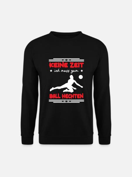 Keine Zeit ich muss zum Ball hechten | Faustball - Unisex Pullover - Schwarz