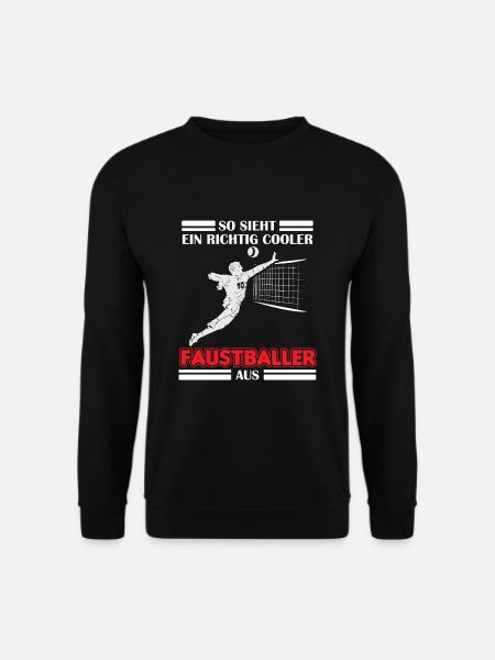 So sieht ein richtig cooler Faustballer Faustball - Unisex Pullover - Schwarz